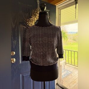 Loft puff 3/4 sleeve sweater women’s size small NWT